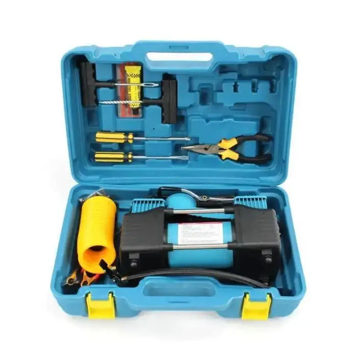 Автокомпресор автомобільний двопоршневий компресор - мініатюра 5