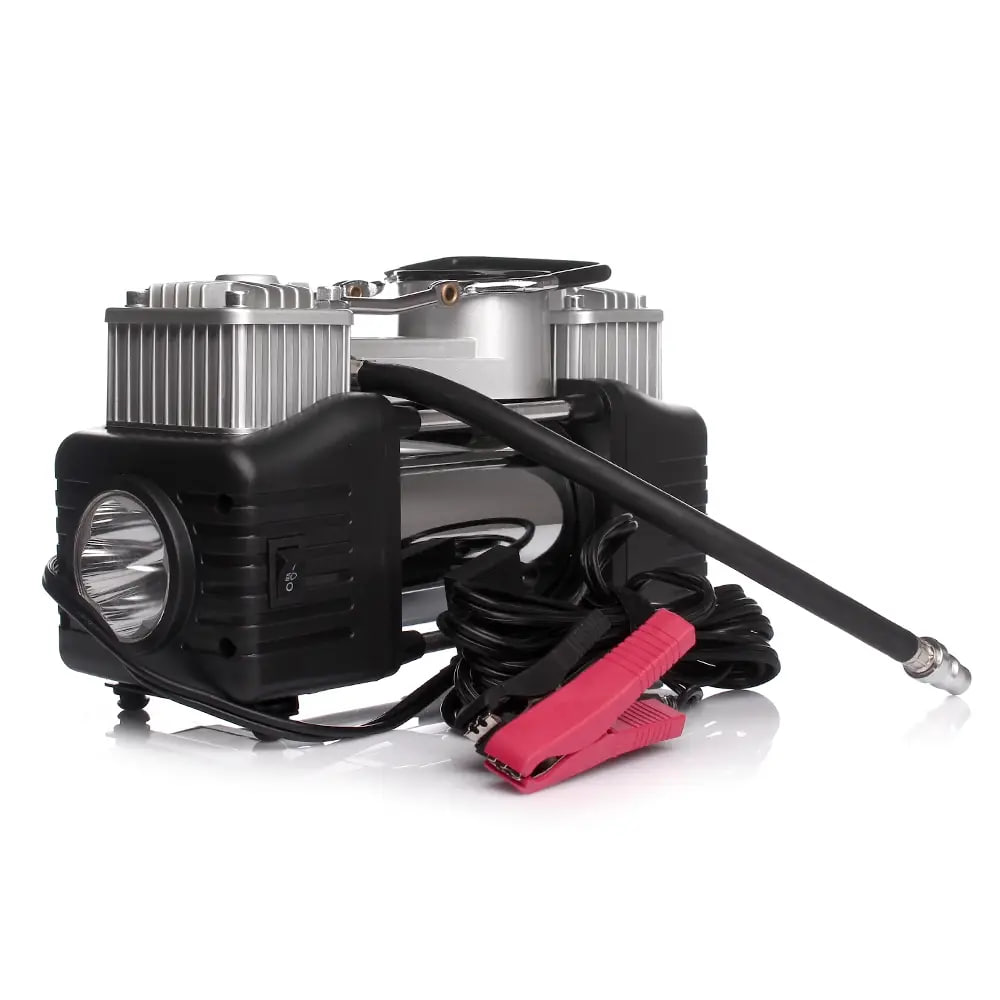 Автокомпресор автомобільний двопоршневий компресор - мініатюра 8