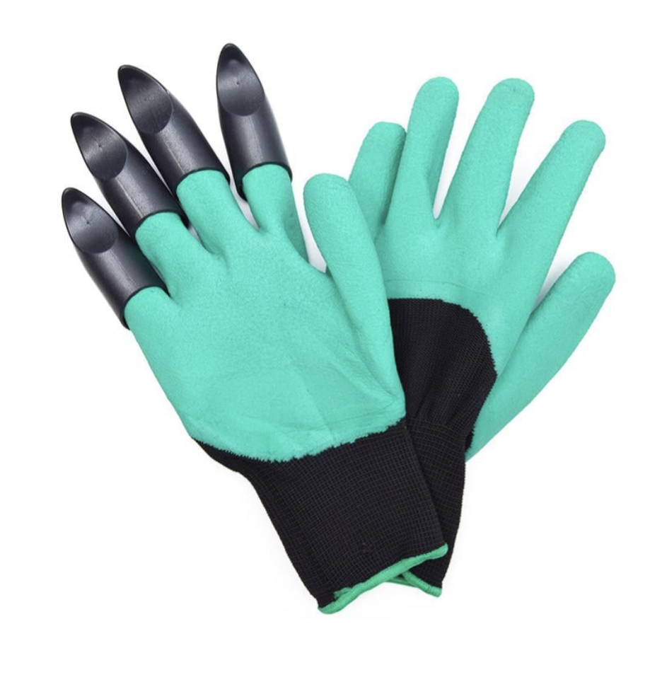 Садові рукавички Garden Gloves LY-557 з кігтями для копання, посадки і розпушування - мініатюра 2