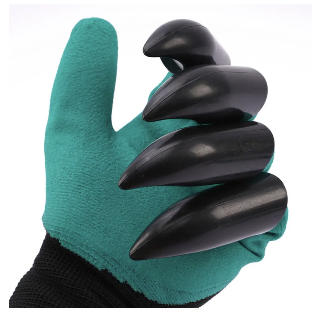 Садові рукавички Garden Gloves LY-557 з кігтями для копання, посадки і розпушування - мініатюра 6