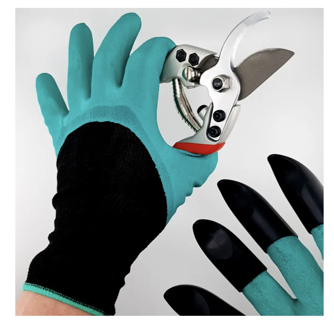 Садові рукавички Garden Gloves LY-557 з кігтями для копання, посадки і розпушування - мініатюра 8