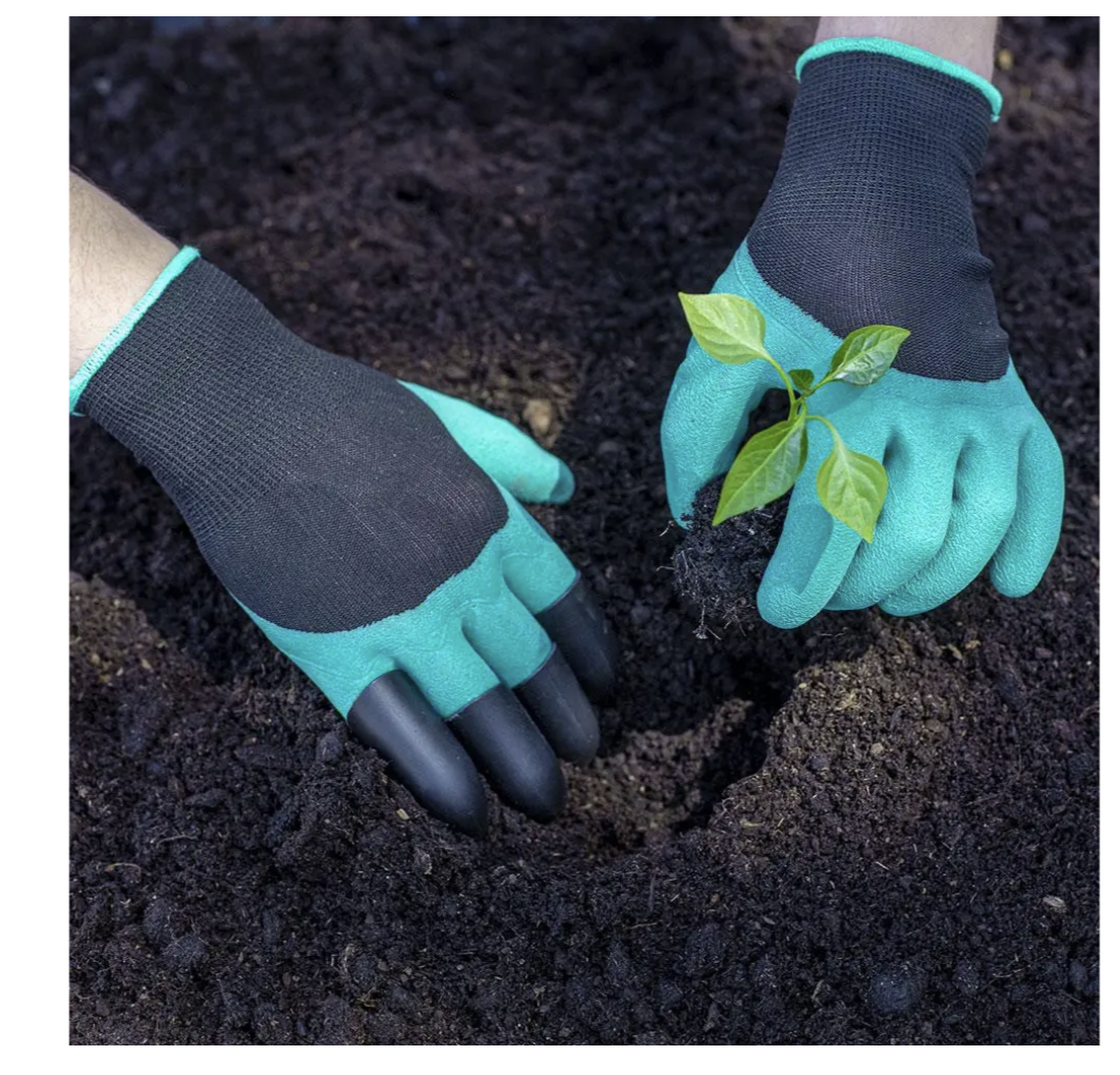 Садові рукавички Garden Gloves LY-557 з кігтями для копання, посадки і розпушування - мініатюра 9