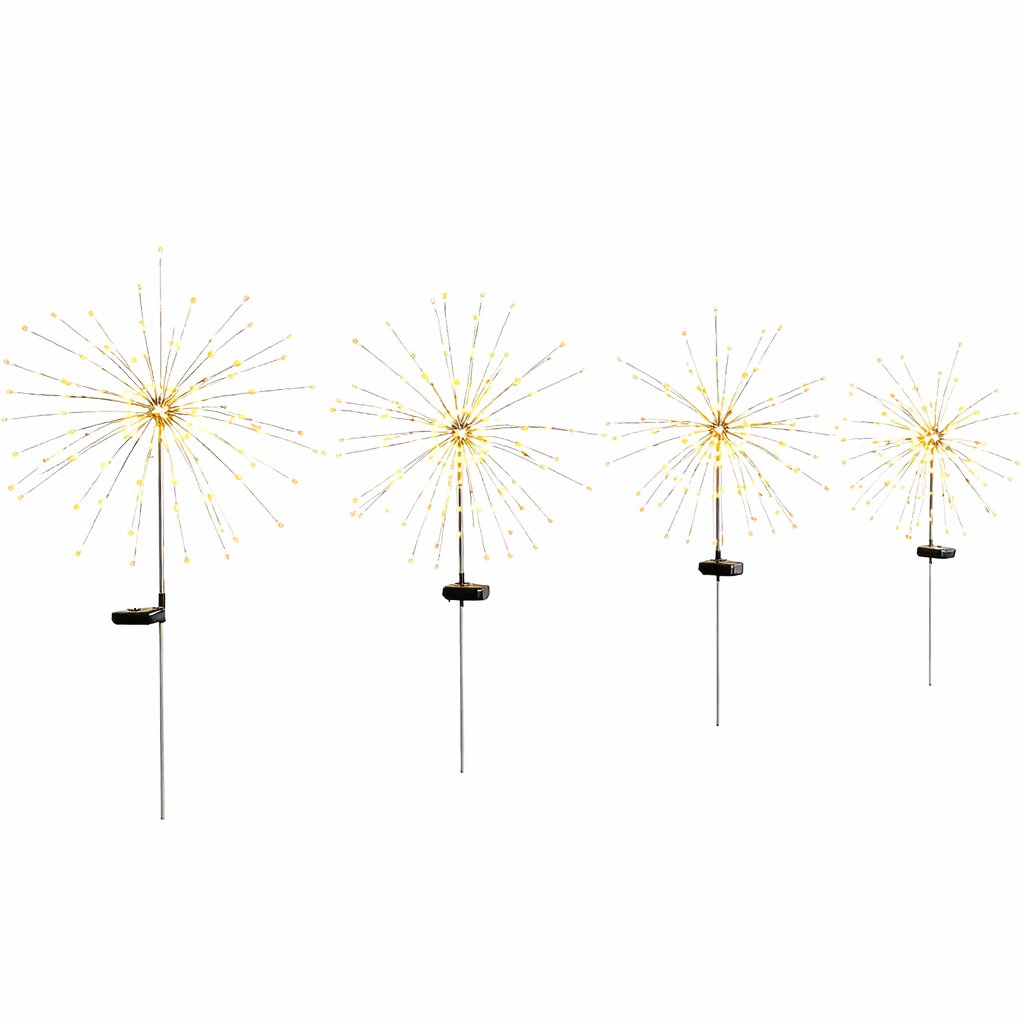 Садові світильники Феєрверк HA-38 на сонячній батареї, 2 шт - мініатюра 2