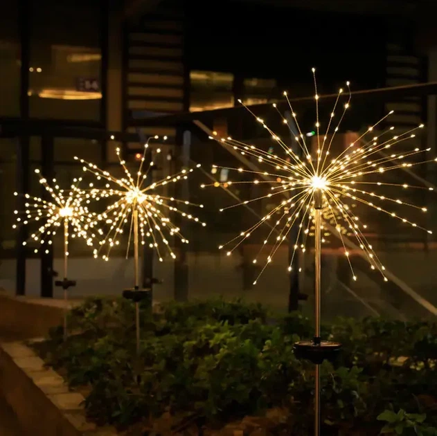 Садові світильники Феєрверк HA-38 на сонячній батареї, 2 шт - мініатюра 5