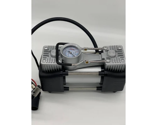 Двопоршневий автокомпресор 628-4x4 12V з манометром - мініатюра 6