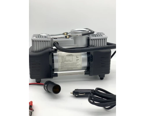 Двопоршневий автокомпресор 628-4x4 12V з манометром - мініатюра 7