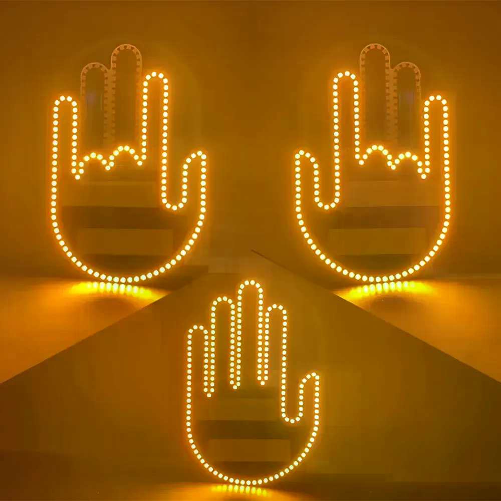 LED рука Hand Light з жестами і пультом для авто - мініатюра 5