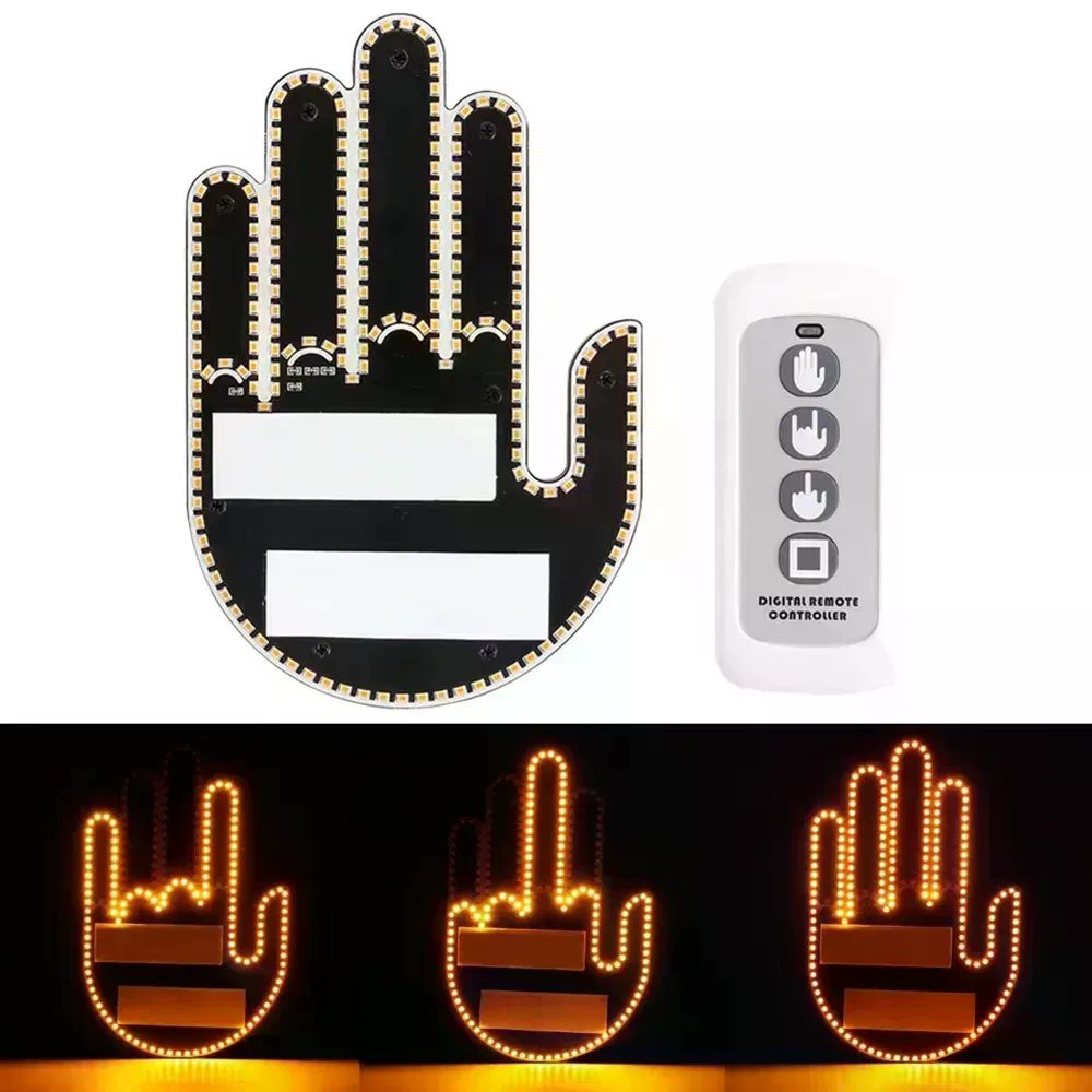 LED рука Hand Light з жестами і пультом для авто - мініатюра 6