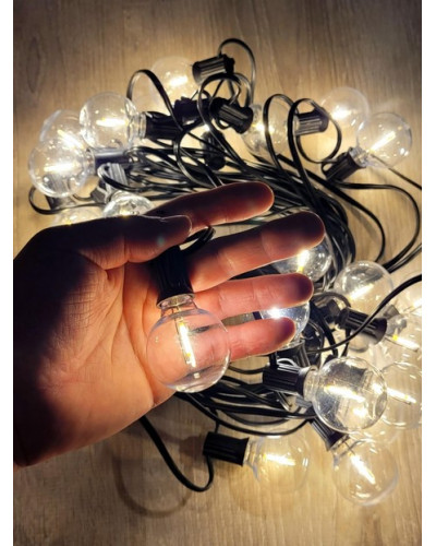 Вулична LED гірлянда MA716 10 м для саду, тераси і двору - мініатюра 2