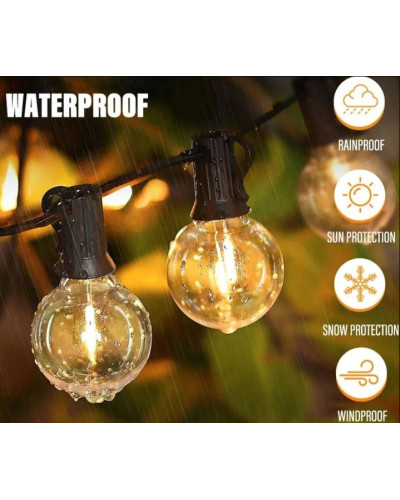 Вулична LED гірлянда MA716 10 м для саду, тераси і двору - мініатюра 5