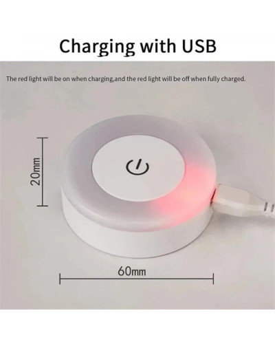 LED нічник KAR24 з сенсорним керуванням і акумулятором - мініатюра 3