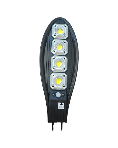 Вуличний ліхтар-прожектор на сонячній батареї з датчиком руху та пультом KAR69 • Автономний LED-світильник для двору, фасаду, саду та дачі