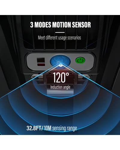 Вуличний ліхтар-прожектор KAR69 на сонячній батареї з датчиком руху - мініатюра 4