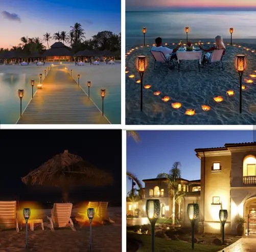 Садовий світильник Solar Flame 50 см на сонячній батареї у формі факела - мініатюра 5