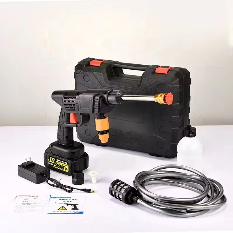 Бездротова мийка Water Washing Gun 48V для авто, двору та саду - мініатюра 2