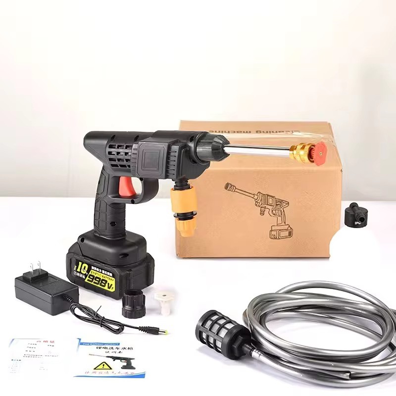 Бездротова мийка Water Washing Gun 48V для авто, двору та саду - мініатюра 3