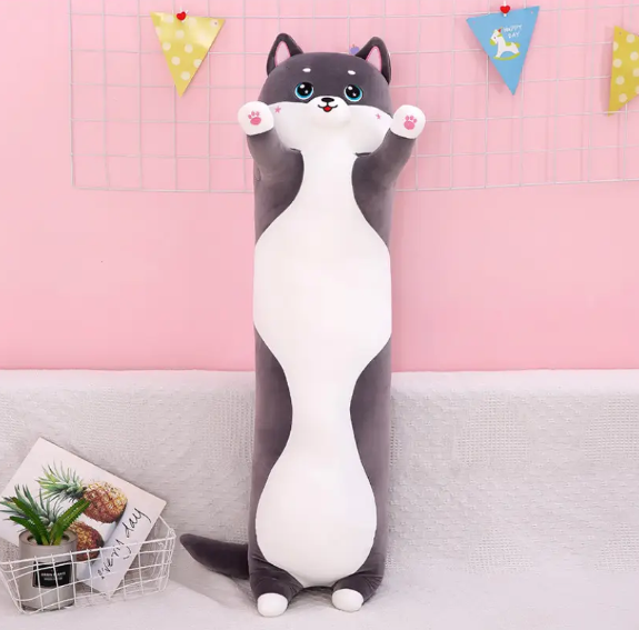 Подушка-обіймашка Кіт Батон 90 см м'яка іграшка антистрес - мініатюра 3