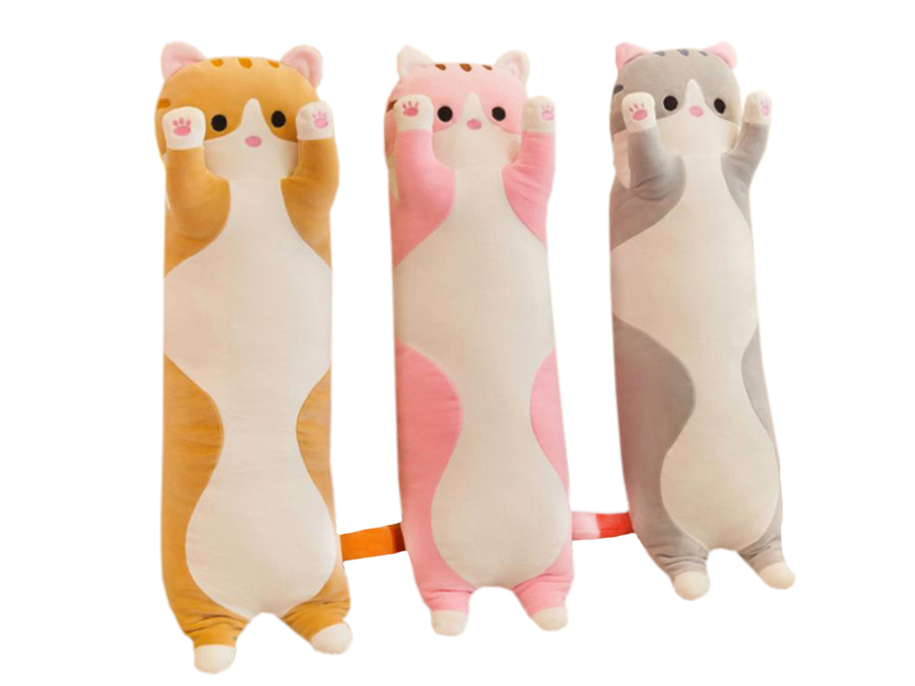 Подушка-обіймашка Кіт Батон 90 см м'яка іграшка антистрес - мініатюра 4