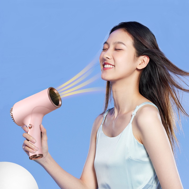 Бездротовий фен Portable Hair Dryer з USB-зарядкою і двома режимами - мініатюра 2