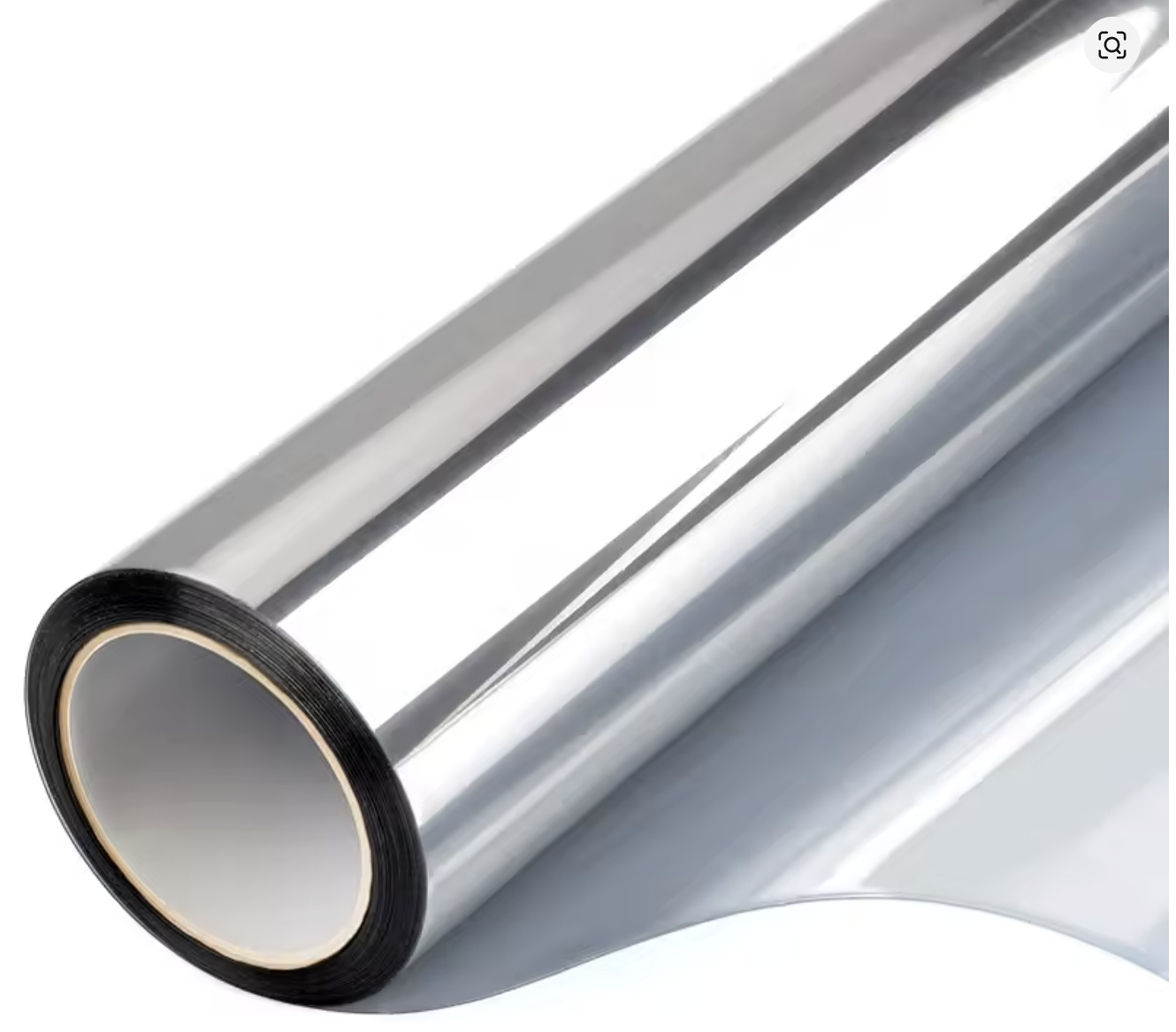 Плівка на вікна дзеркальна 60 см × 3 м • Зниження спеки та захист інтер’єру від вигоряння за допомогою плівки з дзеркальним ефектом