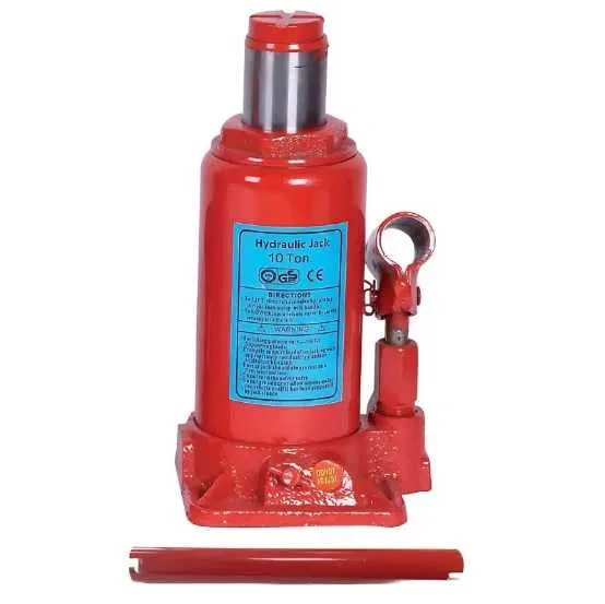 Бутильний гідравлічний домкрат для автомобіля 10т • Гідравлічний домкрат 10т