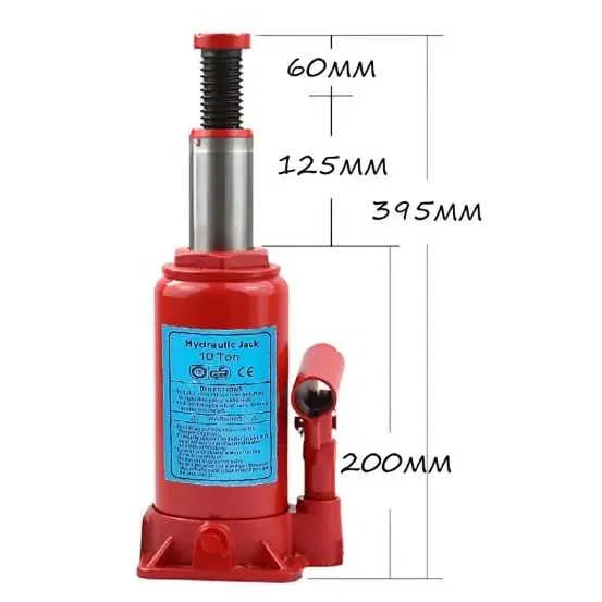 Гідравлічний домкрат 10 т бутильного типу для авто, гаража та сервісу - мініатюра 5