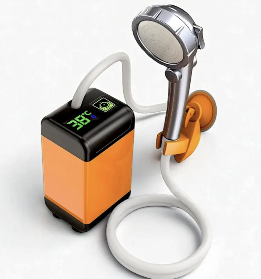 Портативний душ Outdoor Shower 1402 з акумулятором 7800 мАг для кемпінгу, дачі та подорожей - мініатюра 11