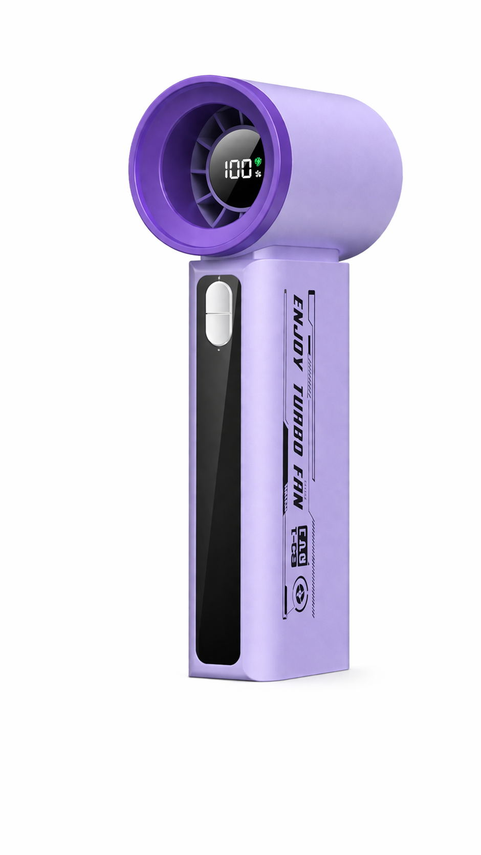 Ручний вентилятор T-08 з акумулятором і USB-зарядкою для дому, офісу та поїздок - мініатюра 3