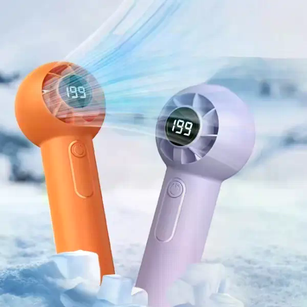 Ручний вентилятор T-237 з USB-зарядкою і тихою роботою для дому та поїздок - мініатюра 2