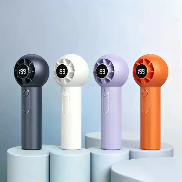 Ручний вентилятор T-237 з USB-зарядкою і тихою роботою для дому та поїздок - мініатюра 3