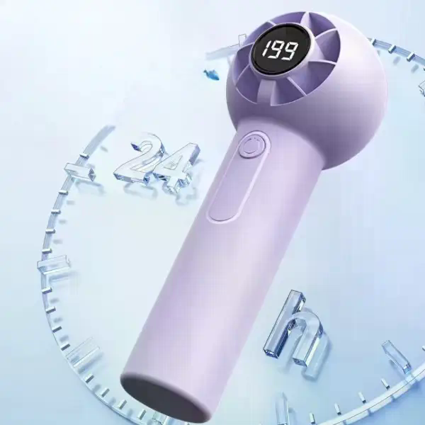 Ручний вентилятор T-237 з USB-зарядкою і тихою роботою для дому та поїздок - мініатюра 8