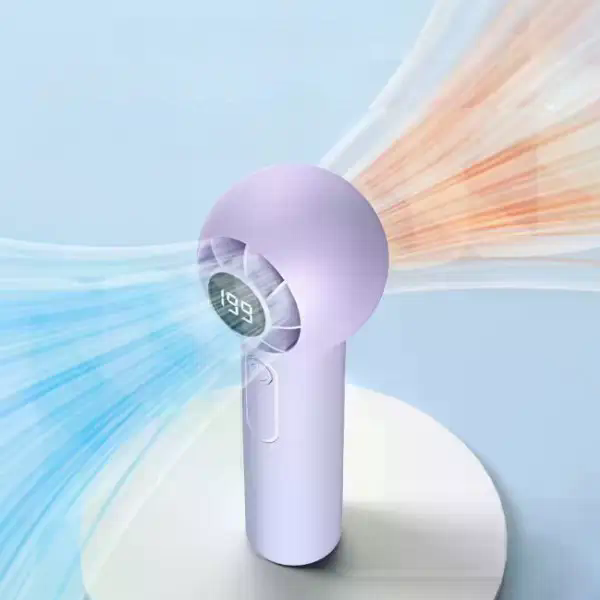 Ручний вентилятор T-237 з USB-зарядкою і тихою роботою для дому та поїздок - мініатюра 9