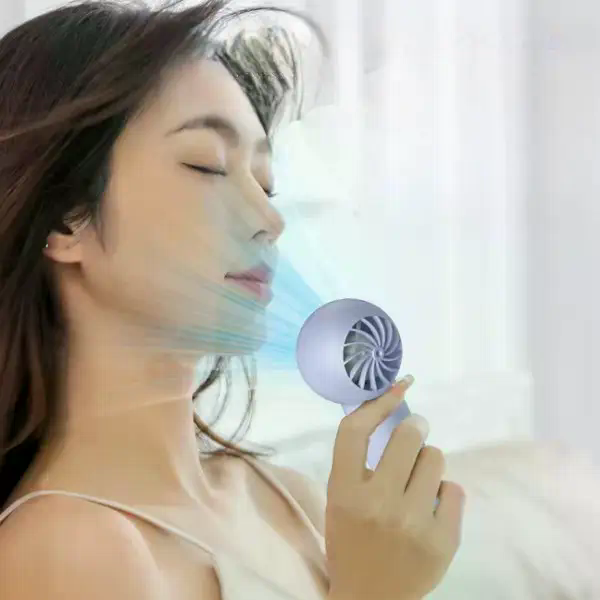 Ручний вентилятор T-237 з USB-зарядкою і тихою роботою для дому та поїздок - мініатюра 10