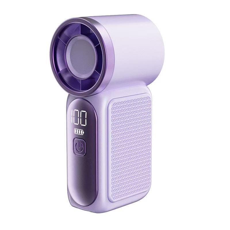 Ручний вентилятор X-688 з LED-дисплеєм і USB-зарядкою для дому, офісу та прогулянок - мініатюра 2