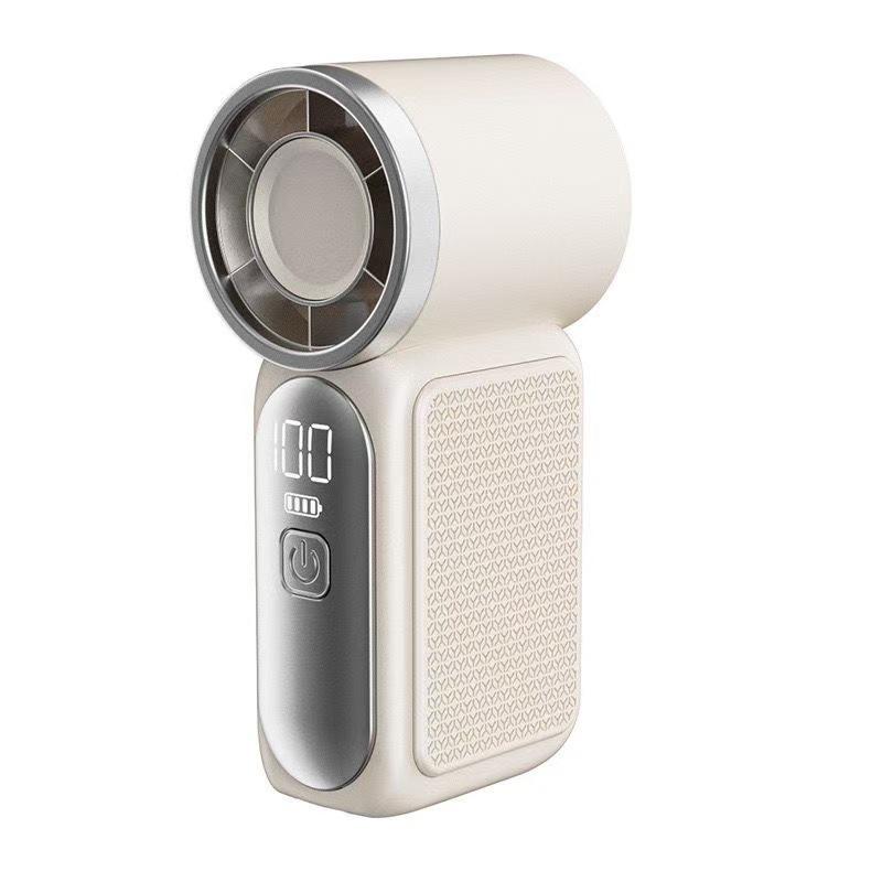 Ручний вентилятор X-688 з LED-дисплеєм і USB-зарядкою для дому, офісу та прогулянок - мініатюра 4