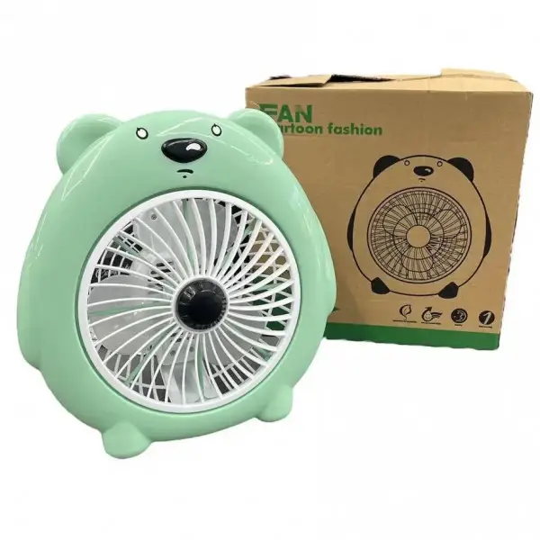 Настільний вентилятор FS-01-180 від мережі 220V з регулюванням нахилу • Компактний міні вентилятор на 2 швидкості для дому, офісу та робочого столу