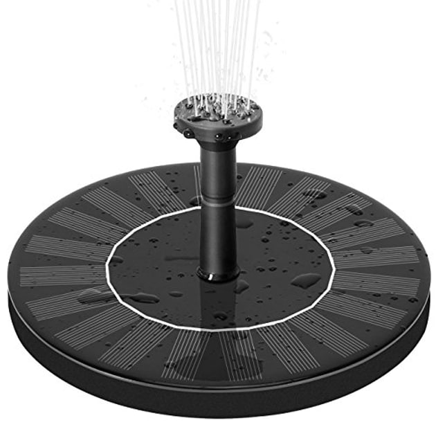 Сонячний фонтан-насос для саду з 6 насадками • Екологічний та декоративний спосіб прикрасити водойму чи садову ділянку