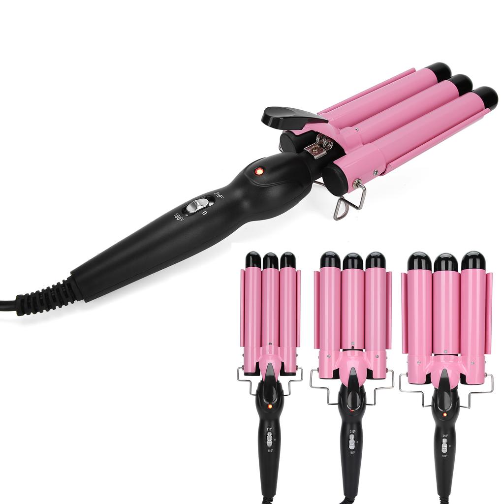 Потрійна плойка Gemei GM-1956 для хвиль і об'ємних локонів - мініатюра 2