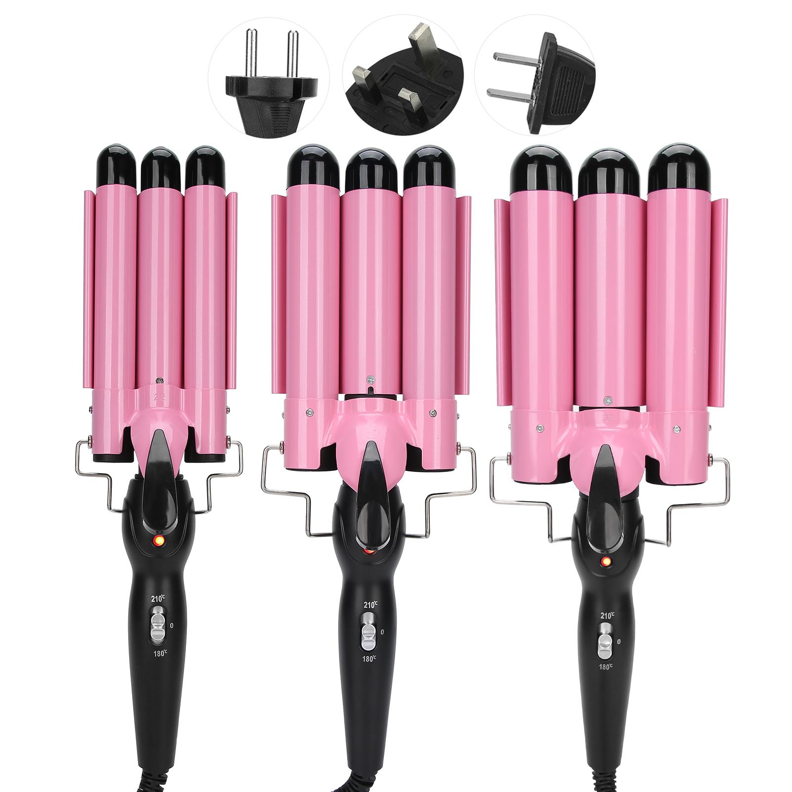 Потрійна плойка Gemei GM-1956 для хвиль і об'ємних локонів - мініатюра 4