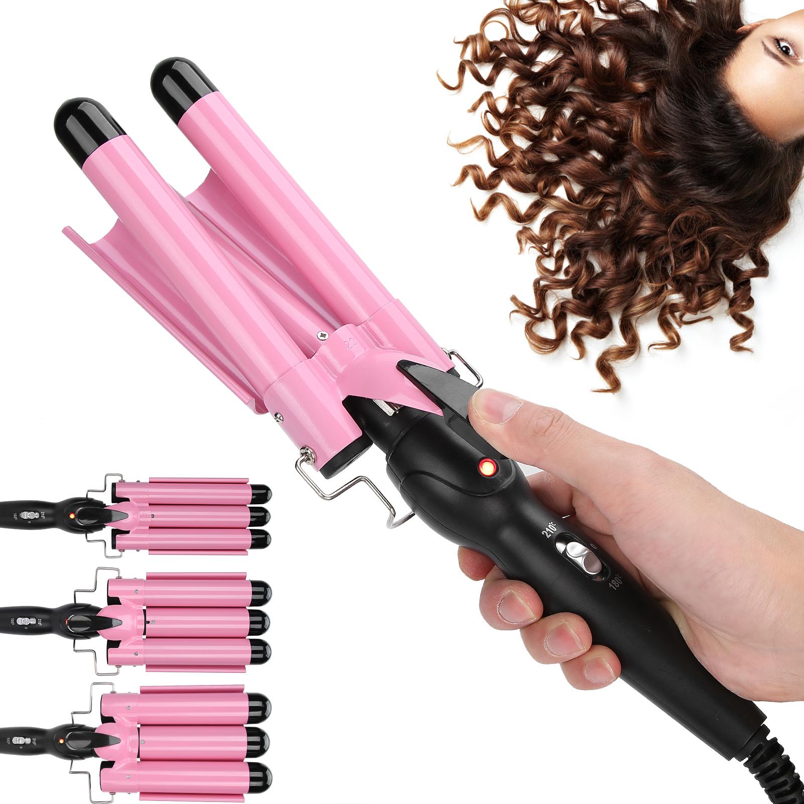 Потрійна плойка Gemei GM-1956 для хвиль і об'ємних локонів - мініатюра 5