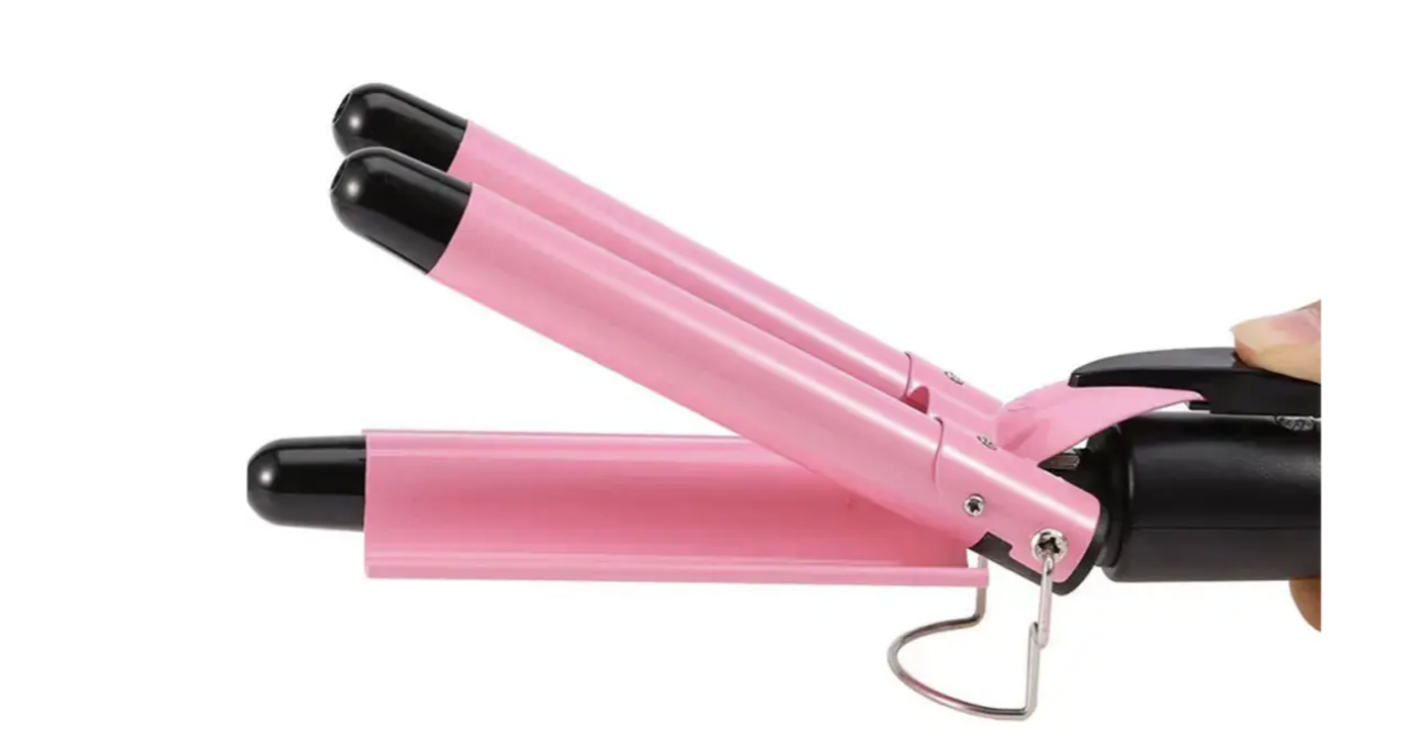 Потрійна плойка Gemei GM-1956 для хвиль і об'ємних локонів - мініатюра 6