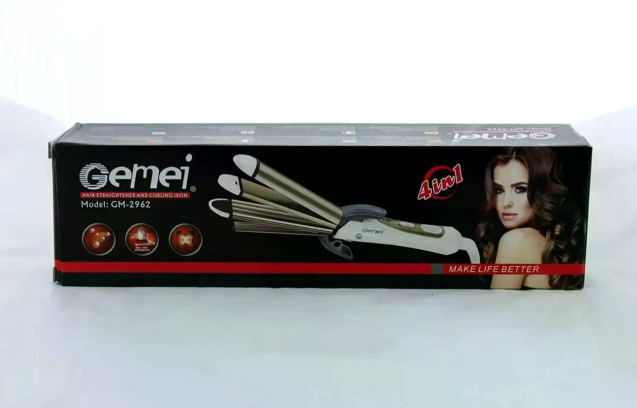 Щипці для волосся GEMEI GM-2962 4 в 1 для укладання та об'єму - мініатюра 2