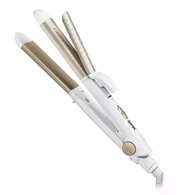 Плойка-праска для волосся GEMEI GM-2961 2 в 1 • Випрямляч і щипці для завивки волосся з керамічним покриттям і поворотним шнуром 360°