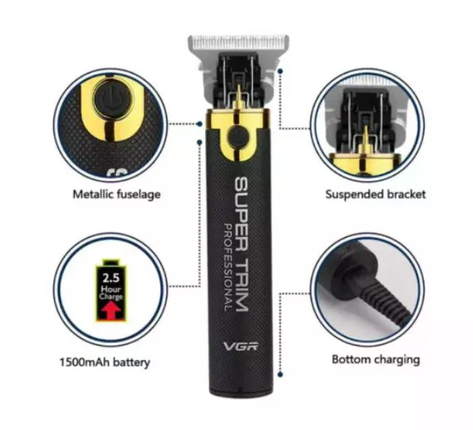 Машинка для стрижки VGR V-082 для волосся та бороди - мініатюра 5