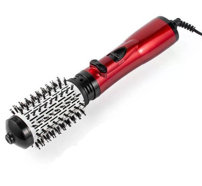 Фен-щітка для волосся GEMEI GM-4829 з обертовими насадками • Стайлер-браш для сушіння, укладання, вирівнювання та об’єму волосся 800 Вт