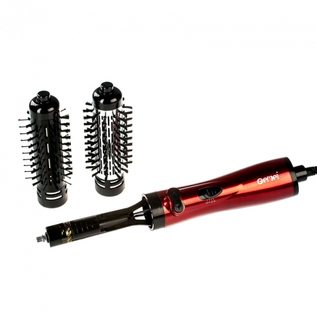 Фен-щітка GEMEI GM-4829 з обертовими насадками для укладання волосся - мініатюра 3