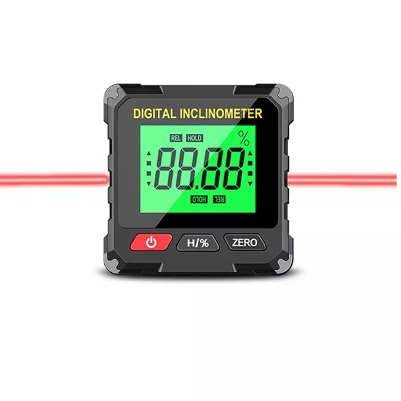 Цифровий інклінометр-кутомір з лазером і магнітом USB - мініатюра 1
