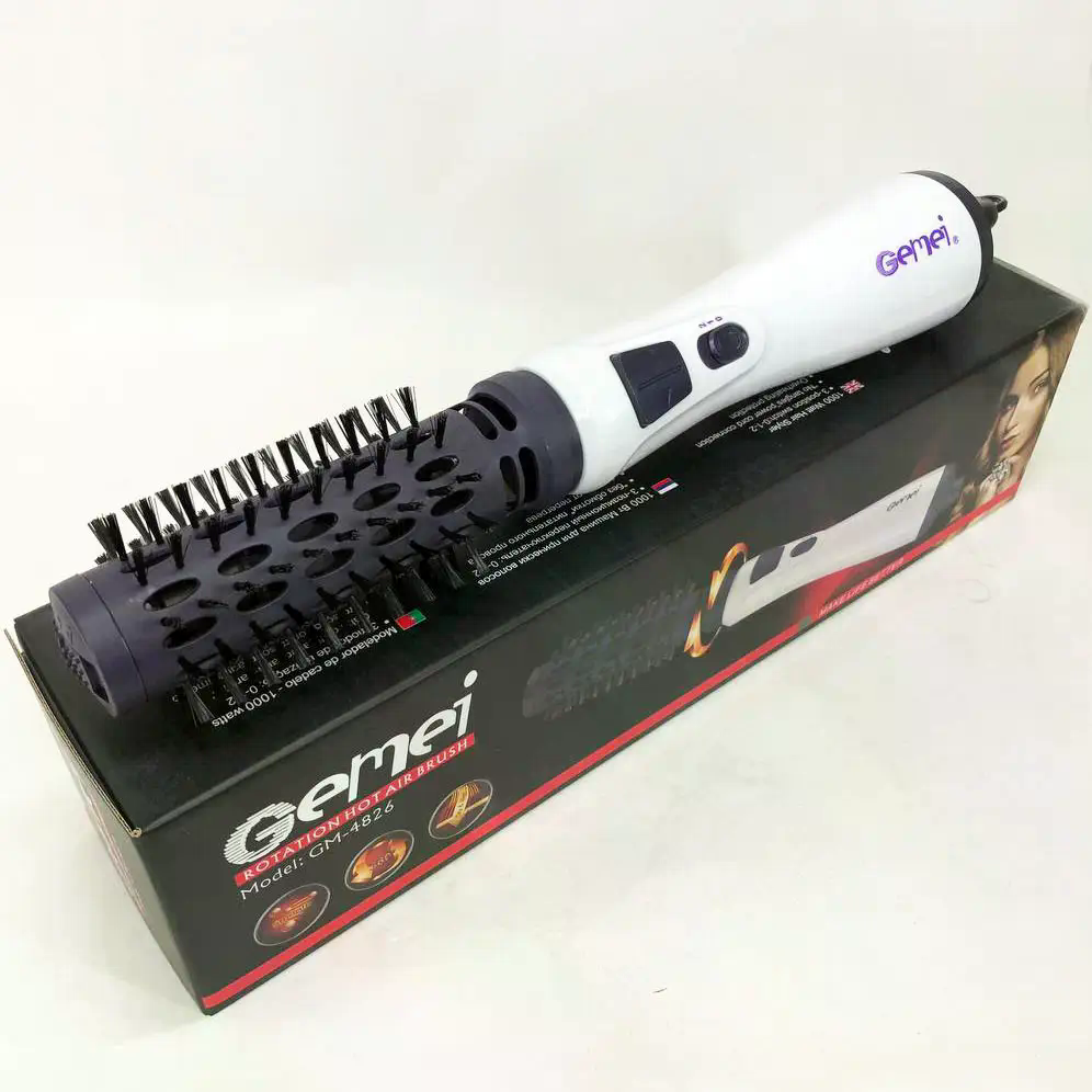 Фен-щітка GEMEI GM-4826 1000W для сушіння й укладання волосся - мініатюра 5