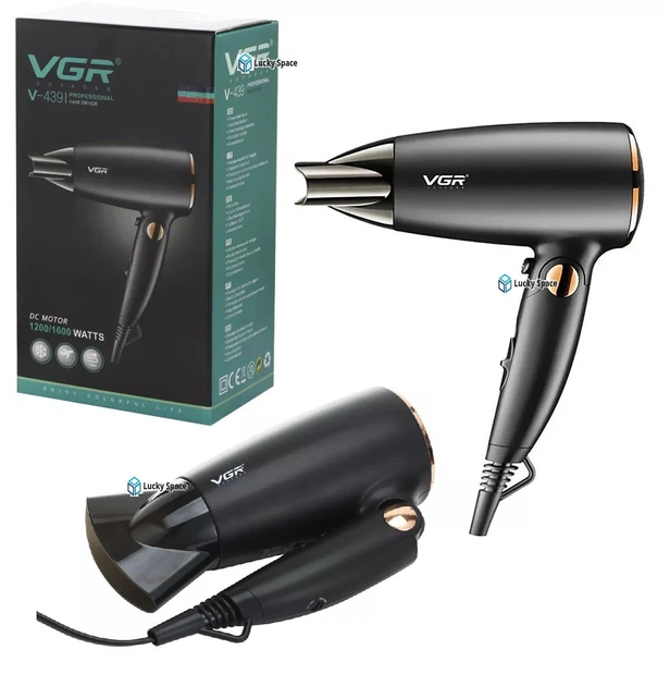 Дорожній складаний фен VGR V-439 1600W - мініатюра 2