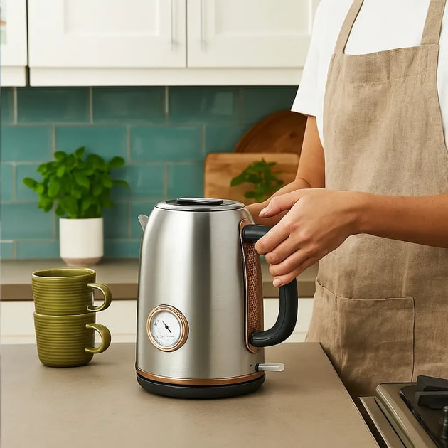 Електрочайник MS-7849 1,7 л з термометром і корпусом із нержавіючої сталі - мініатюра 10